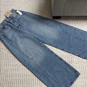 MOTHER Flare Wide Leg Jeans pipe-dream button sneak leap at the chance 27